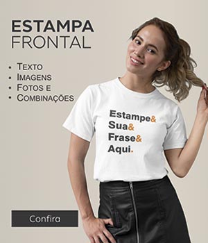 Estampe frases na camiseta