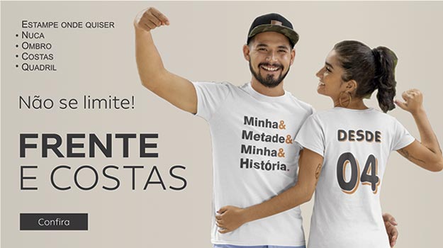 Personalizar na frente e nas costas